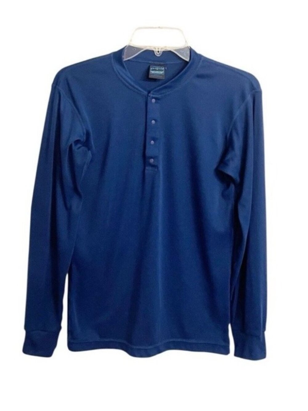 Vintage Patagonia Men's Blue Crew Neck Capilene Shirt Base Layer Small Outdoor